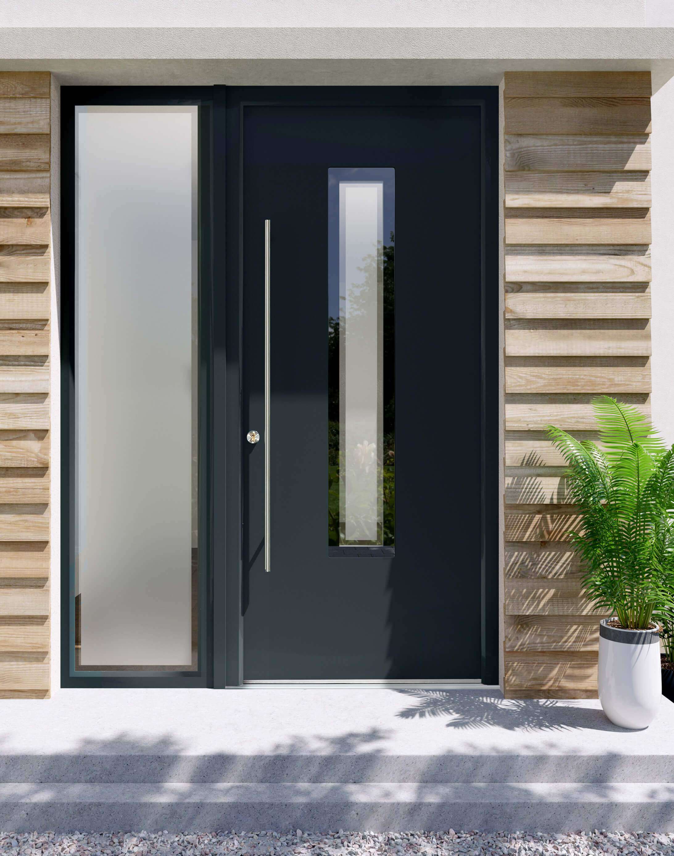 Contemporary Pink Door from Realistic Home Improvements