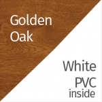 Golden Oak & White PVC